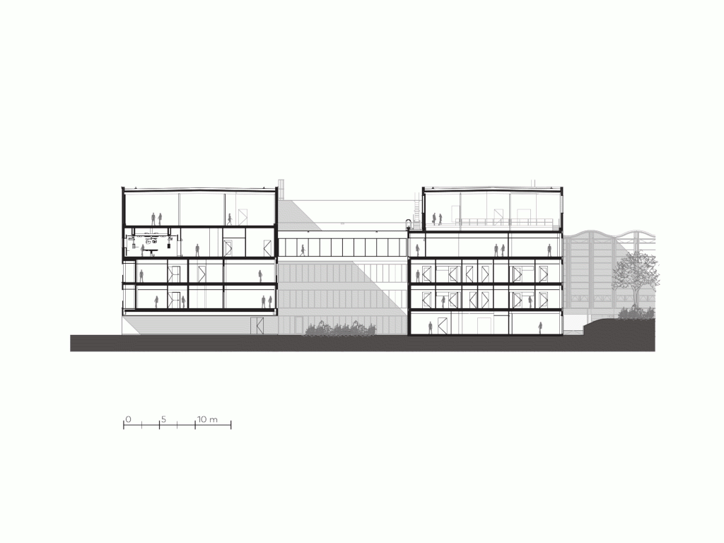 06_EGM architecten_Sint Maartenskliniek_doorsnede_© EGM architecten